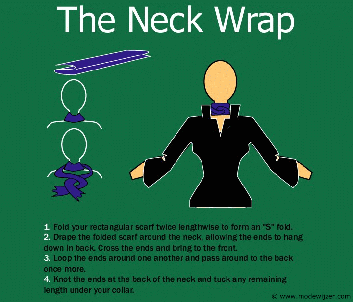 Hoe een sjaal rond je nek wikkelen