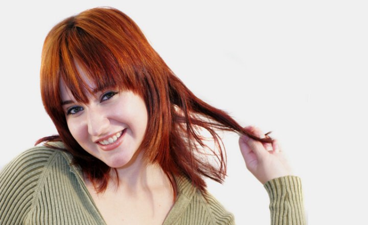 Vrouw met mooi rood haar