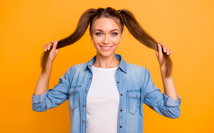 Haar in staartjes